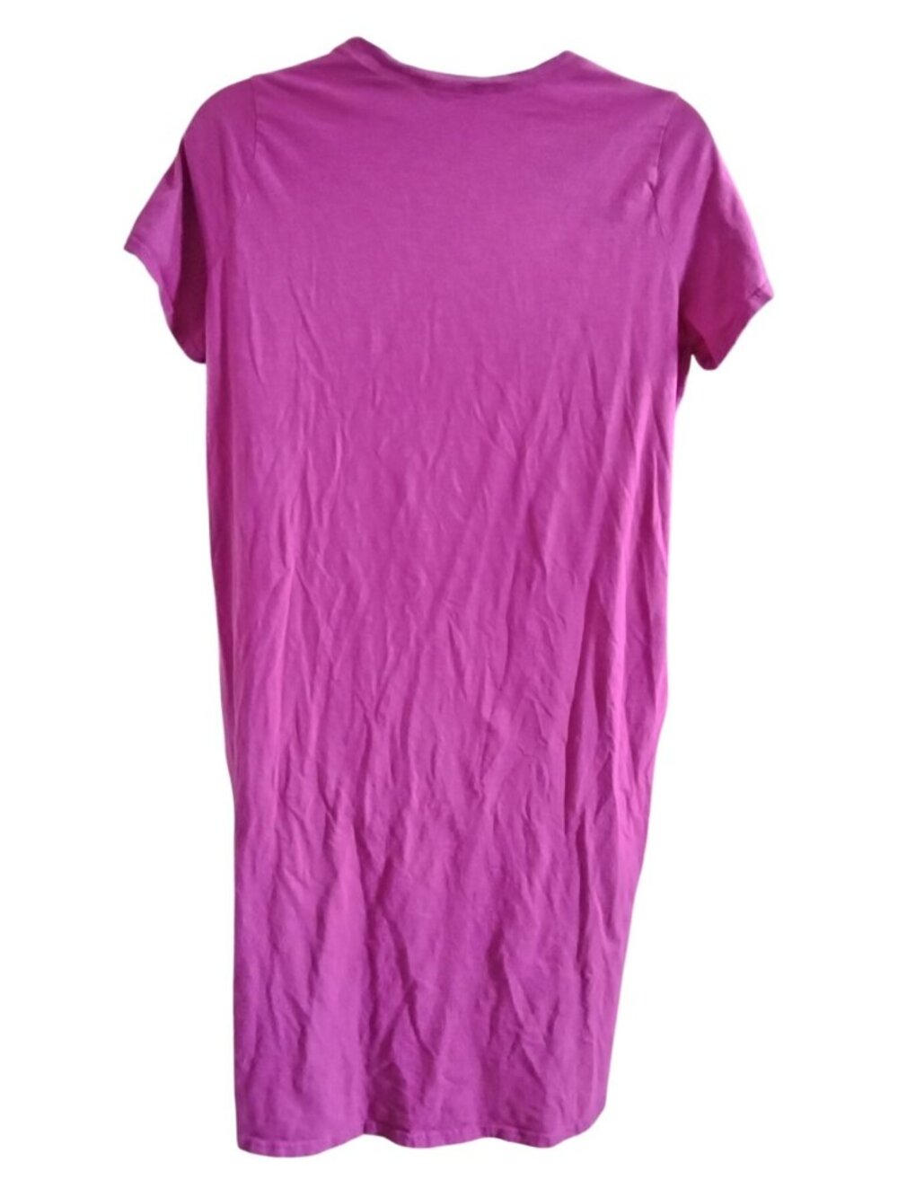 Terra & Sky Plus Size 2X Dress T-Shirt Style Fuchsia Pockets Relaxed Fit Casual - Picture 5 of 8